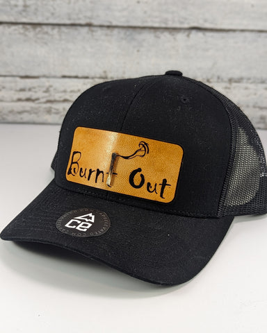 Burnt out Wood Match Patch Hat