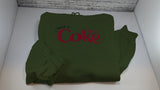 I Need a Diet Cola Hoodie - Vintage Style Embroidered Caffeine Fan Sweatshirt - Cozy Cream Pick-Me-Up Top for Soda Lovers & Moms