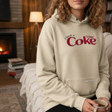 I Need a Diet Cola Hoodie - Vintage Style Embroidered Caffeine Fan Sweatshirt - Cozy Cream Pick-Me-Up Top for Soda Lovers & Moms