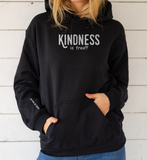 Kindness is Free Hoodie | Embroidered Motivational 'Share the Wealth' Sleeve | Optimistic Christian Apparel