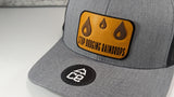 Stop Dodging Raindrops Wood Patch Tucker Snapback Hat