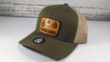 Stop Dodging Raindrops Wood Patch Tucker Snapback Hat