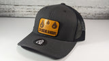 Stop Dodging Raindrops Wood Patch Tucker Snapback Hat