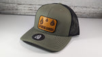 Stop Dodging Raindrops Wood Patch Tucker Snapback Hat