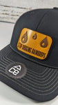 Stop Dodging Raindrops Wood Patch Tucker Snapback Hat