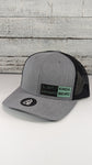 Slightly Awkward Kinda Weird Teal Leather Patch Trucker Hat - Unique Style Statement