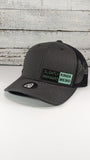 Slightly Awkward Kinda Weird Teal Leather Patch Trucker Hat - Unique Style Statement