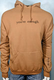 Empowering Positive Affirmation Sweatshirt: 'You're Enough' on Chest & 'I'm Enough' on Sleeve