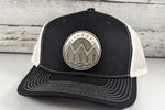 White Mountain Landscape Outdoor Camping Wooden Patch Hat