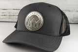 White Mountain Landscape Outdoor Camping Wooden Patch Hat