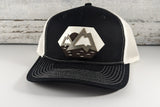 White Wooden Caps Elevated Mountain Patch