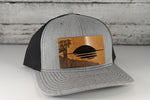 Palm Tree Beach Wooden Patch Hat