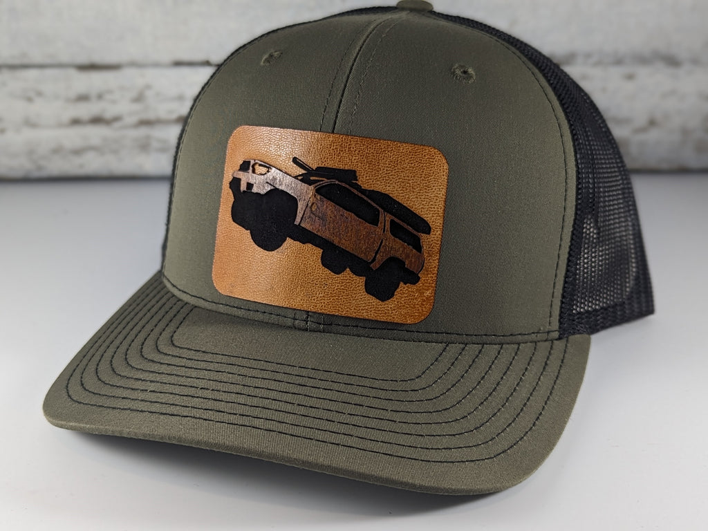Overland Toyota Tacoma TRD Wood Patch Trucker Hat Loden