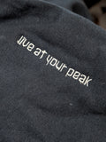 Caps Elevated Signature Mountain Logo Hoodie with Hood Embroidery