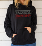 Hawkins Upside-down Hoodie | Stranger Things Fan Gift | Unisex Black Sweatshirt