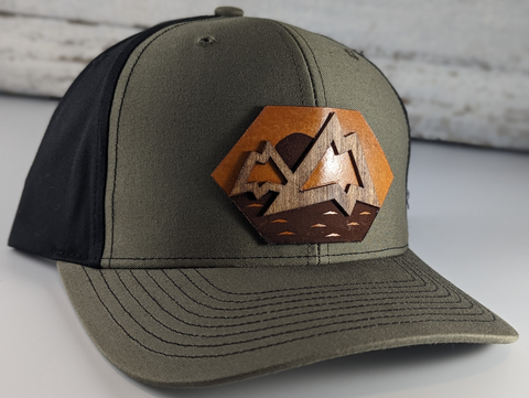 Wooden Caps Elevated Mountain Patch