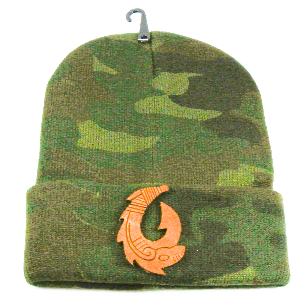 camo polynesian fish hook Hawaiian Fish Hook Beanie – Caps Elevated