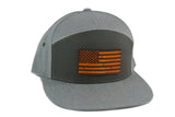 USA Flag Leather Patch Hat.