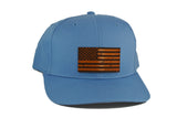 USA Flag Leather Patch Hat.