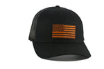 USA Flag Leather Patch Hat.