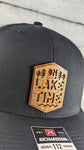 On Lake Time Wooden Patch Hat