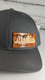 Salt Lake City Skyline Wooden Patch Hat