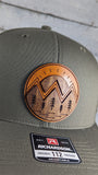 Mountain Landscape Outdoor Camping Wooden Patch Hat