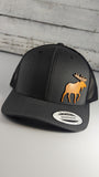 Moose Wooden Patch Hat