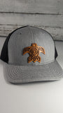 Hawaiian Turtle Wooden Patch Hat