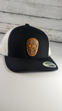 Wooden Sugar Skull Patch Hat