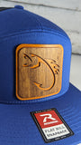 Fish Wooden Patch 7 Panel Hat