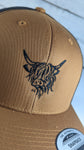 Highland Cow Embroidered Hat