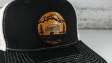 Camping Trailer Wooden Patch Hat