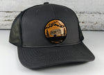 Camping Trailer Wooden Patch Hat