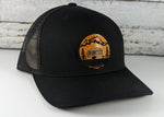 Camping Trailer Wooden Patch Hat