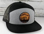 Camping Trailer Wooden Patch Hat