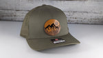 Woods and moon Landscape Wooden Patch Hat