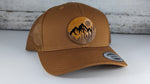 Woods and moon Landscape Wooden Patch Hat