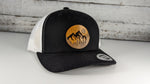 Woods and moon Landscape Wooden Patch Hat