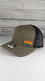 Wooden Pride Flag Patch Hat