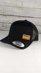 Wooden Pride Flag Patch Hat