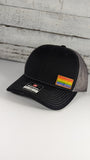 Wooden Pride Flag Patch Hat