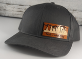 Salt Lake City Skyline Wooden Patch Hat